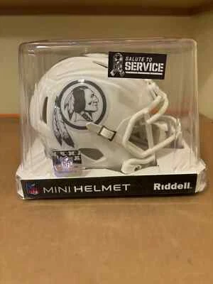 Mini casco de fútbol americano con caja Washington Redskins PERSONALIZADO Salute To Service 3.0 Foto 1 de 4