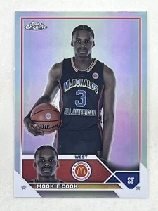 Mookie Cook 2023 Topps Chrome McDonald's All-American Refractor #63 Sports Card - Picture 1 of 2