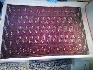 Antik Buchara Orientteppich / Afghan 100x160cm - Bild 1 von 5
