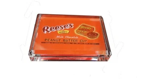 Retro Vintage Reese's Peanut Butter Cups Wrapper Acrylic Desk Top Paperweight - Picture 1 of 2
