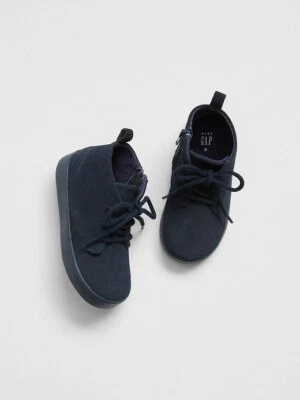 GAP TODDLER BOY'S BLUE NIGHT SHADOW DRESSY MID-TOP SNEAKER ORG. $49.95 SZ 8 BNWT - Image 1 of 2