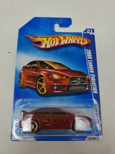 HOT WHEELS FASTER THAN EVER '09 MITSUBISHI LANCER EVOLUTION 1/10 RED! RARE! - Picture 1 of 10