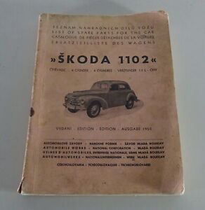 Teilekatalog / Ersatzteilliste Skoda 1102 Tudor Stand 1950