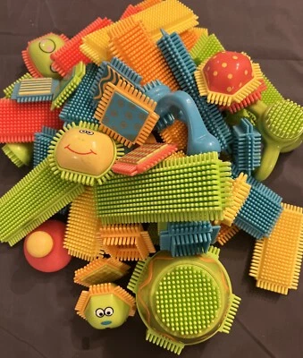 Bristle Blocks Building Assorted LOT 58 PCS Loose Stem Toys Replacement Parts - Image 1 of 4