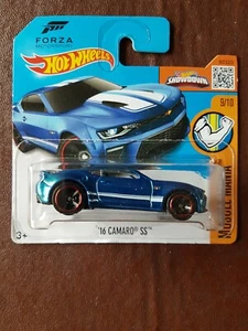 HOT WHEELS - 2016 Muscle Mania - '16 Camaro SS in Blue - New & Carded. - Picture 1 of 2