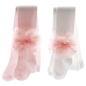 Baby Bowknot Leggings Thin Pantyhose Dance Socks Breathable Girls Leg Warmers - Picture 1 of 16