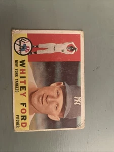 1960 Topps Baseballkarte Whitey Ford New York Yankees #35 Sehr guter Zustand - Bild 1 von 2