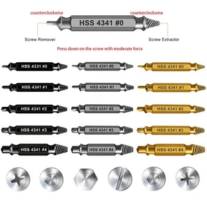 Damaged Screw Extractor Broken Bolt Extractor Bolts Screws Remover Extractor - Bild 1 von 12