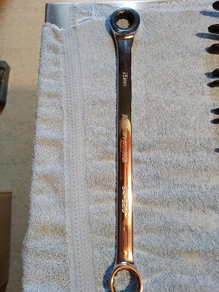 Llave de extremo de caja, extra larga de ARMSTRONG, NUEVA, EE. UU., ORIGINAL, #54-523, 25 MM, Foto 1 de 4