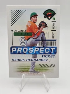 2024 Panini Prospect Edition Green Ticket #125 Herick Hernandez Atlanta Braves - Picture 1 of 2