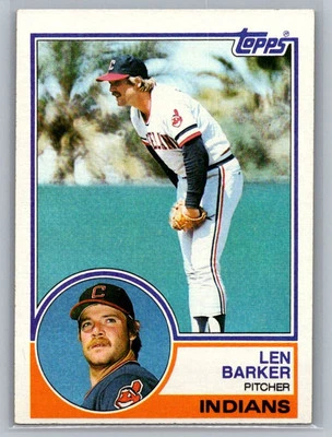 1983 Topps Len Barker Cleveland Indians #120 - Image 1 of 2