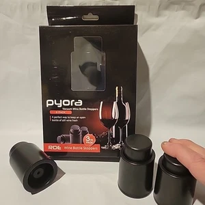 3 Pieces Vacuum Wine Bottle Stopper Wine Saver No Cork Needed Stay Fresh NEW - Picture 1 of 6