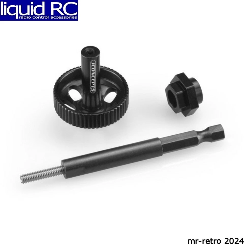 JConcepts 2871-2 Tire Break-In Drill Adaptor Kit: Black - Image 1 of 1