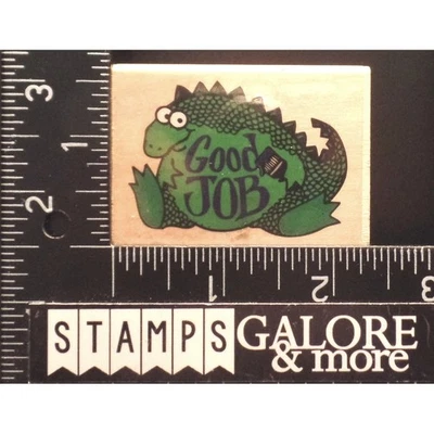 SELLOS DE GOMA ESTAMPIDA 662D BUEN TRABAJO DINOSAURIO ESCUELA NIÑOS #T21 Foto 1 de 3