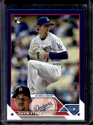 2023 Topps Update Gavin Stone RC Royal Blue Rookie #US70 Dodgers - Image 1 of 2