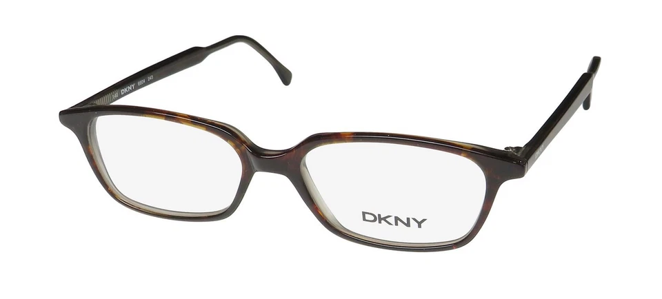 DKNY 6804 STUNNING WOMENS SIZE EYEGLASS FRAME/GLASSES/EYEWEAR MADE IN ITALY Havana 47-16-140