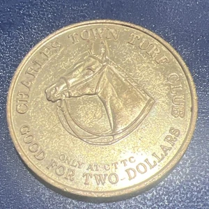 Moneda de oro de $2 Charles Town Turf Club - Shenandoah Downs - Imagen 1 de 4