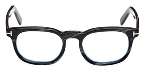 Tom Ford FT5930-D-B Eyeglasses Male Black Horn 52mm New 100% Authentic - Picture 1 of 9