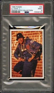 PSA 9 LL Cool J Rookie Card 1988 Panini Smash Hits Sticker Collection Rap HipHop - Picture 1 of 2