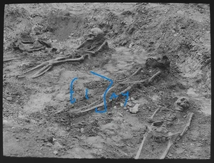 Photo MITCHAM SURREY SAXON CEMETERY NO3 1920 Magic Lantern Slide ARCHAEOLOGY - Picture 1 of 5