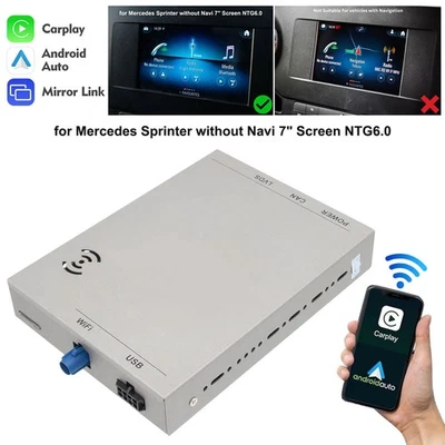 Wireless Carplay Apple＆Android Auto For Mercedes Sprinter W907/910 7"NTG6.0 2018 - Image 1 of 4