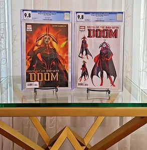 (2) CGC 9.8 Bring On the Bad Guys: Doom #1 Sister Sorrow Variant Bundle - Picture 1 of 9