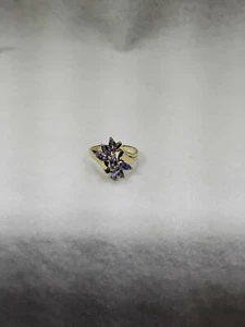 10k Gelbgold Tansanit 3\4 TGW Mode Ring Größe 7 3\4 - Bild 1 von 3