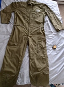 Rothco Coveralls Mens Medium Green Flight Suit Unlined Utility Work Costume - Picture 1 of 16