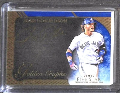 2017 Topps Five Star Golden Graphs #GG-JD Josh Donaldson No 15 of 20 - Image 1 of 2