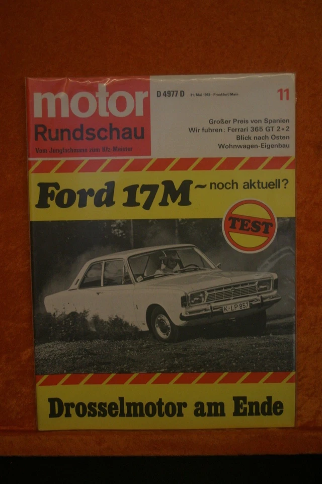 Motor Rundschau 1/68 Mercedes 200 D 220 D 200 220 230 250 VW 1600 DAF 55 44 - Immagine 1 di 1