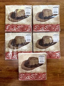 5-Packs Cowboy Western Theme Birthday Party Napkins Party Supplies (80 Napkins) - Picture 1 of 6