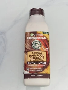 Garnier Smooting Hair Food Coconut & Macadamia Conditioner For Frizzy Hair 350ml - Picture 1 of 18