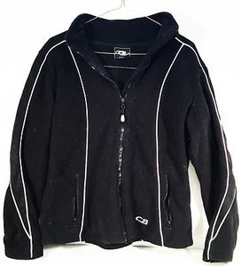 CB WOMENS CASUAL FLEECE JACKET WITH COLLAR, SIZE LARGE - Picture 1 of 5