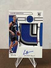 2022-23 Panini National Treasures Caleb Houstan RPA Rookie Patch Auto 34/75