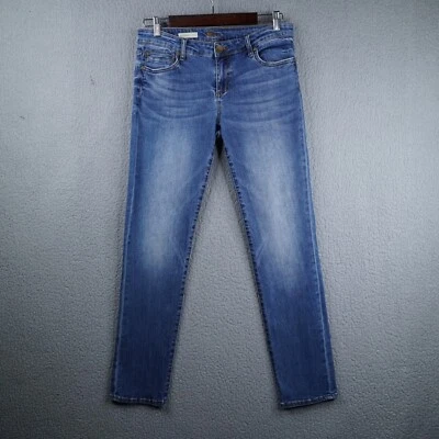 KUT From The Kloth Womens Size 6 Blue Boyfriend Ankle Denim 5 Pockets - Image 1 of 4