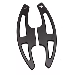 Black Paddle Shifter Lever Extensions For BMW M3 E90 E92 E93 X5M E70 X6M E71 DCT - Picture 1 of 5