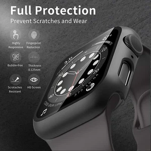 Funda protectora de pantalla de vidrio completo para Apple Watch iWatch para iWatch 6 5 4 3 2 SE - Imagen 1 de 13