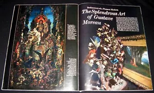 GUSTAVE MOREAU 1961 PIONEER MODERN PAINTER ARTWORK PICTORIAL - Foto 1 di 2