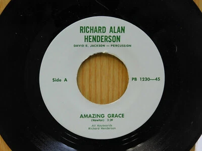 Richard Alan Henderson gospel 45 Amazing Grace bw Lord Help Me To Hold Out  Foto 1 de 2