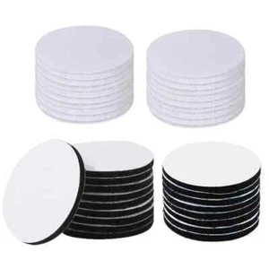 10Pairs Self-Adhesive Hook and Loop Fastener Tape Dot Double-Sided Nylon Sticker - Picture 1 of 8