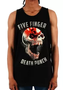 FIVE FINGER DEATH PUNCH SKULL Rock Band Black Tank Top Men's Sizes - Picture 1 of 1