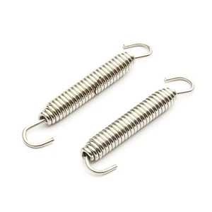 2 Piece 60mm Swivel End Motorcycle Exhaust Expansion Springs Stainless Steel - Picture 1 of 3