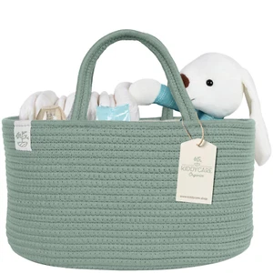 Large Diaper Caddy Organizer with Handle for Baby Nursery and Changing Table - Picture 1 of 12