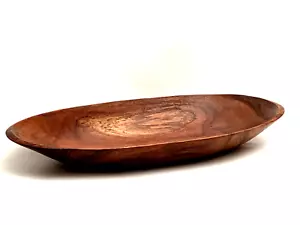Dan DeLuz Hawaiian KOA WOOD Vintage Signed Oval Sculptured Bowl Rare Exquisite - Bild 1 von 14