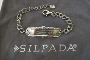 Silpada Sterling silver Make Your Mark Bracelet Engravable 925 B3177 - Picture 1 of 12
