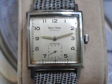 Rare Vintage 1960s Wyler-Vetta S.S. 17J Manual Wind Men's Square Style Watch