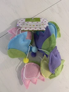 NWT Hobby Lobby Easter Garland 72" Tulip Flower Decoration Multi Pastel Colors - Picture 1 of 5