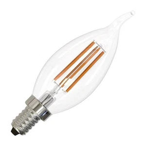 3-Pack Bulbrite 776739 LED6CA10/27K/FIL/3 6.5W LED CA10 2700K FILAMENT E12 CLEAR - Picture 1 of 3
