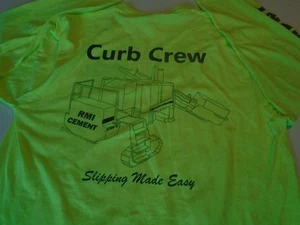 Concrete Langarm T-Shirt Curb Crew Erwachsene Gr. M Power Curber 5700-B gelb - Bild 1 von 10