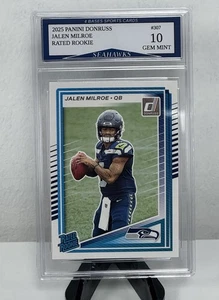 2025 Panini Donruss Jalen Milroe Seahawks Rated Rookie #307 Gem Mint 10! - Picture 1 of 2